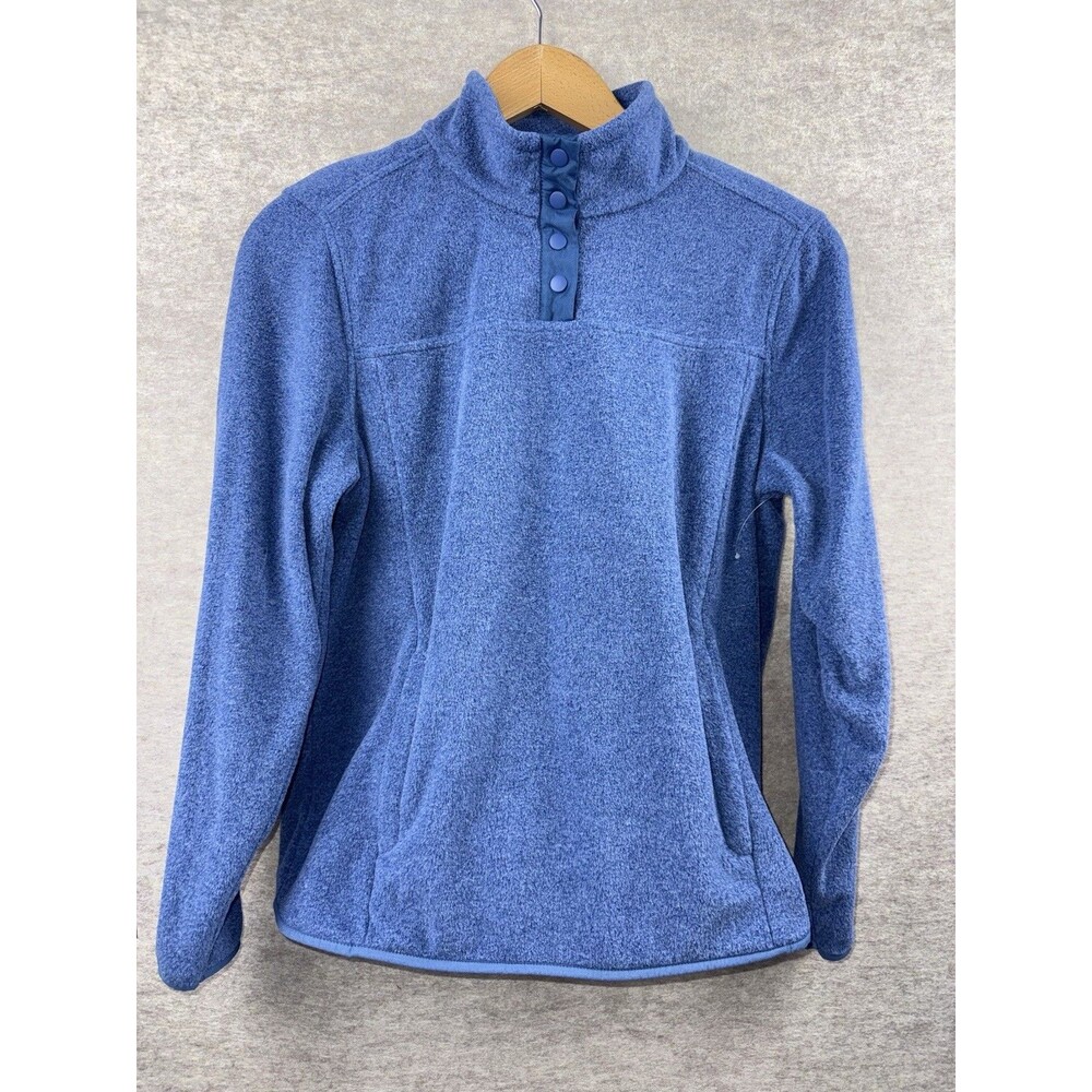 Amazon Essentials Women’s Size M 1/4 Snap Long Sleeve Fleece Pullover